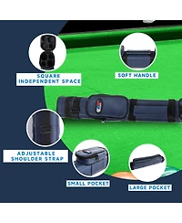 Gse Games & Sports Expert 2x2 Square Hard Billiard Pool Cue Stick Carrying Case, Billiard Cue Case - Square