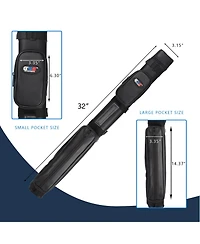 Gse Games & Sports Expert 2x2 Square Hard Billiard Pool Cue Stick Carrying Case, Case 