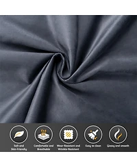 Streamdale Chesterfield Velvet Pull-Out Sofa Bed with Ottoman