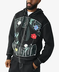 True Religion Men's Long-Sleeve Zip-Up Hoodie