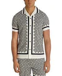 Karl Lagerfeld Paris Men's Double L Short-Sleeve Shirt