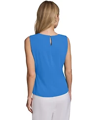Calvin Klein Women's Pleated Crew Neck Cami Top