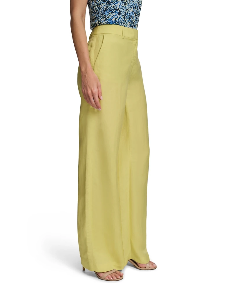 Calvin Klein Women's Mid-Rise Wide-Leg Pants