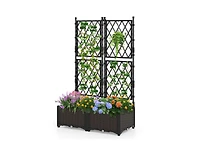 Slickblue Raised Garden Bed with Lattice Trellis & Self-Watering