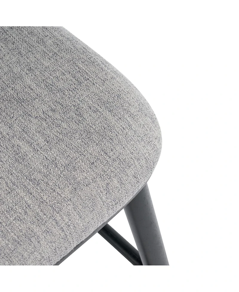 Streamdale Furniture Modern Hourglass Back Rubberwood Bar Stool - Set of 2