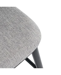 Streamdale Furniture Modern Hourglass Back Rubberwood Bar Stool - Set of 2