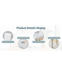 Streamdale Furniture Two Pu Dining Chairs with Silver Metal Legs (Set of 2)