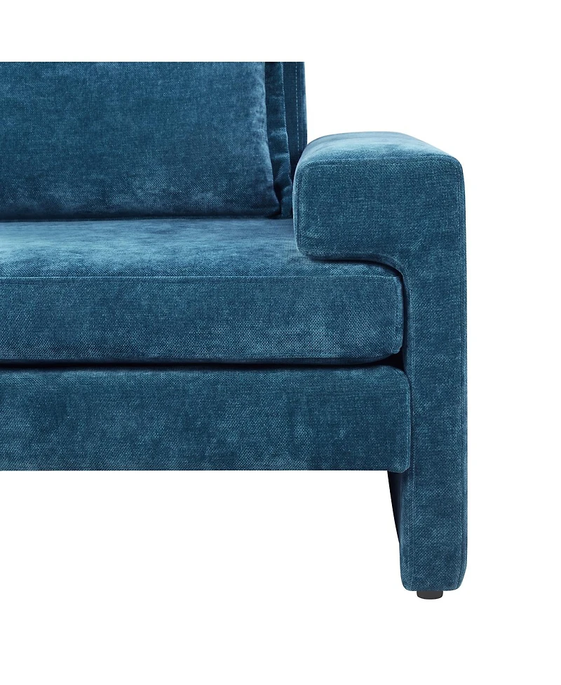Streamdale Furniture Chenille Upholstered Armchair with Wide Armrests