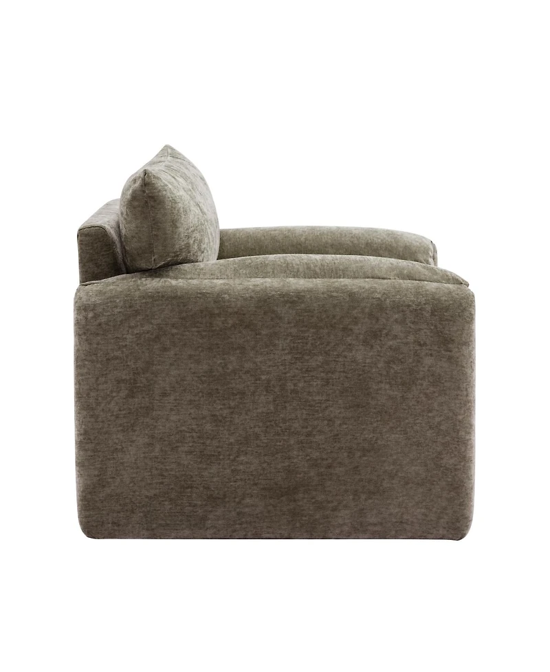 Streamdale Furniture Modern Chenille Oversized Armchair Accent Chair.