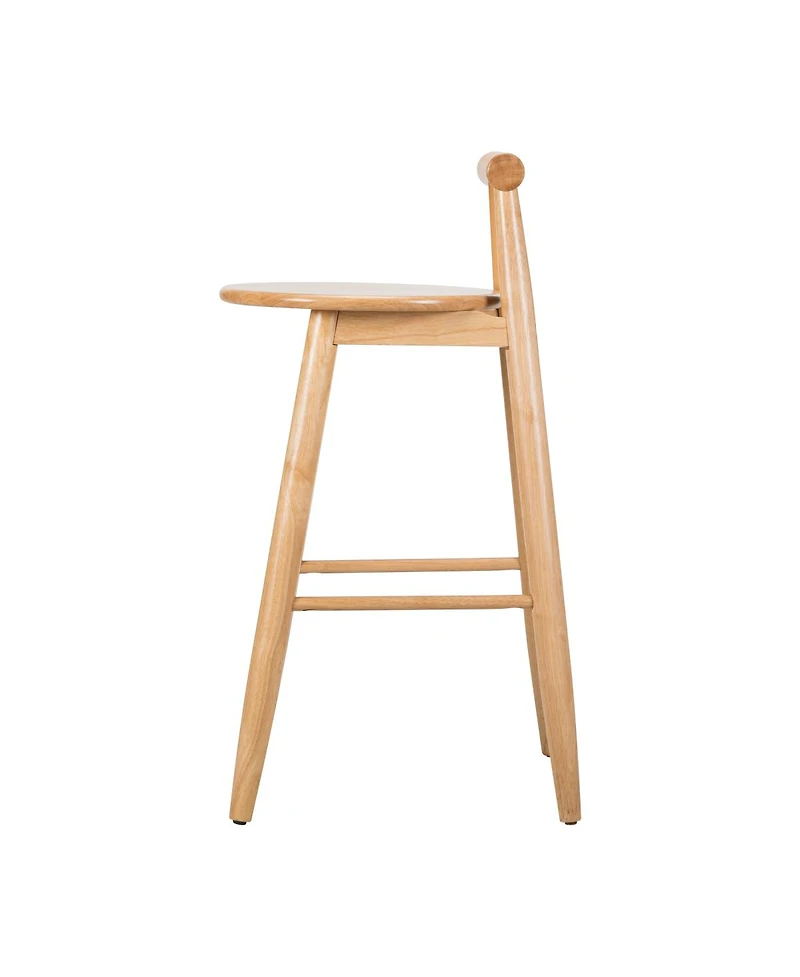 Streamdale Furniture Grove Indoor Rubberwood Barstool, Natural Finished, Set of 2