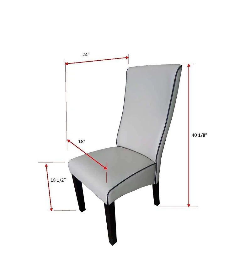 Kings Brand Furniture Set of 2 Dining Chairs