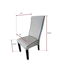 Kings Brand Furniture Set of 2 Dining Chairs