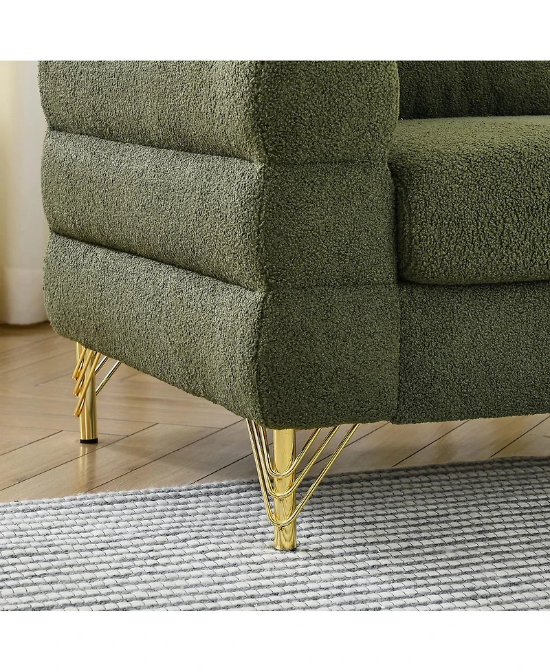 Streamdale Furniture Streamline Modern Two-Seater Sofa with Premium Lumbar Pillows