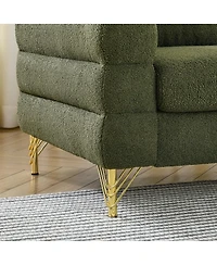 Streamdale Furniture Streamline Modern Two-Seater Sofa with Premium Lumbar Pillows