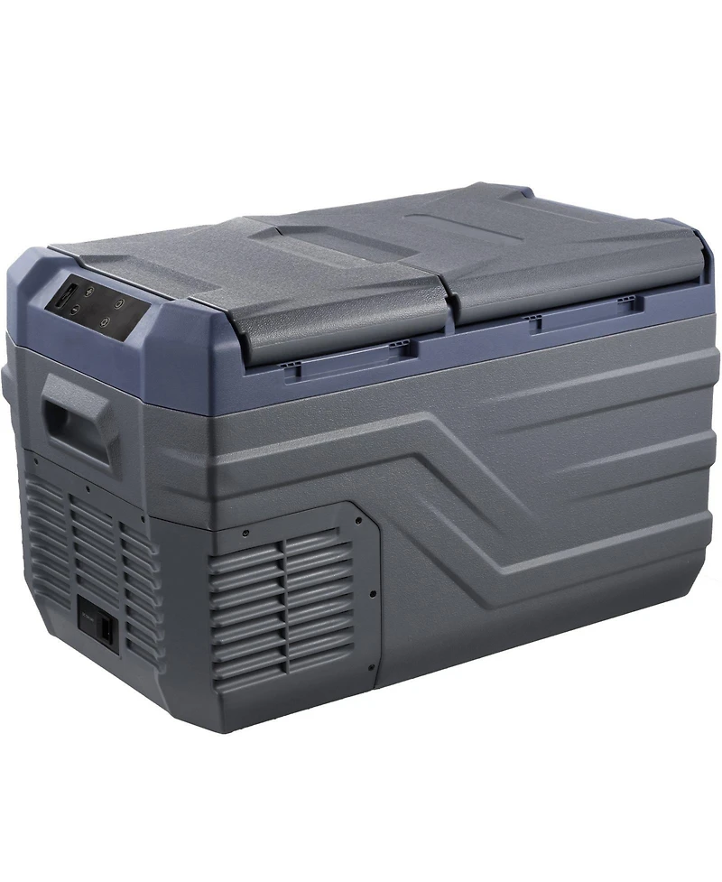 Mecale 25 L 12 Volt Dual Zone Car Refrigerator with -4°F to 68°F Range