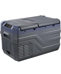 Mecale 25 L 12 Volt Dual Zone Car Refrigerator with -4°F to 68°F Range