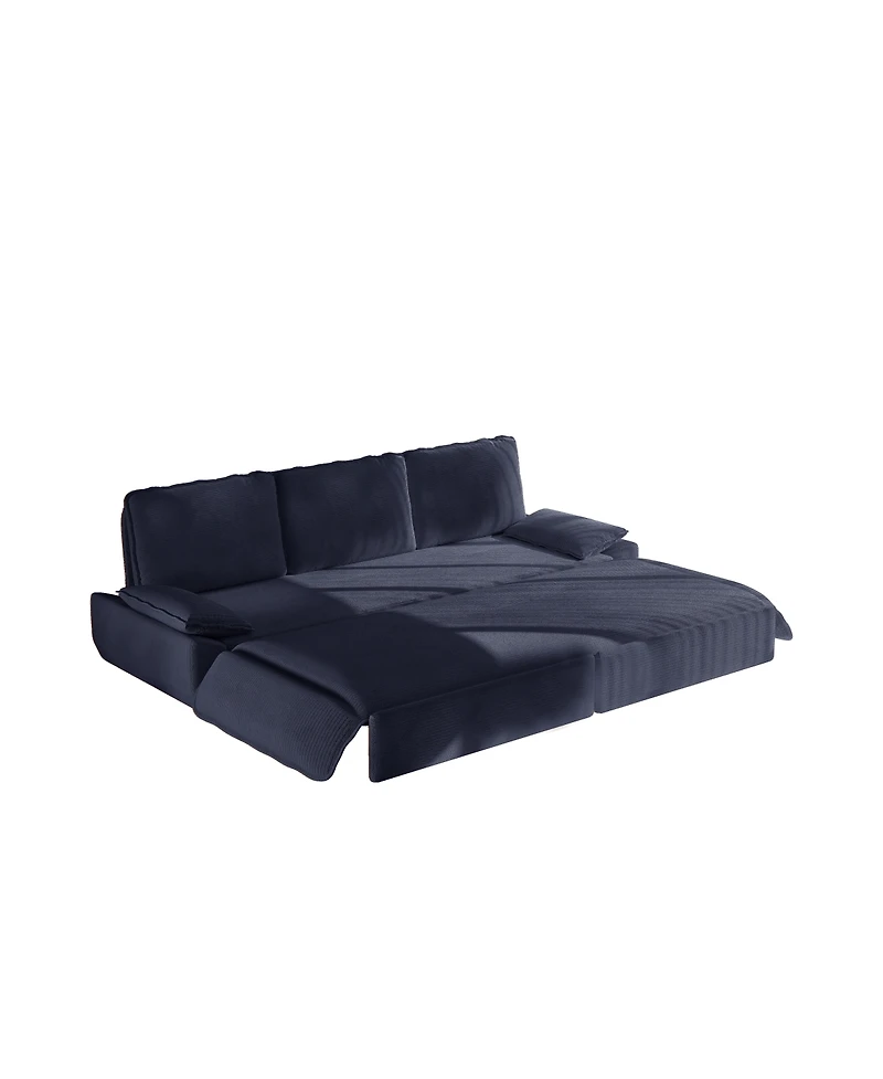 Streamdale Furniture 94.5" King Size Pull Out Sofa Bed, 3-in-1 Convertible Sleeper