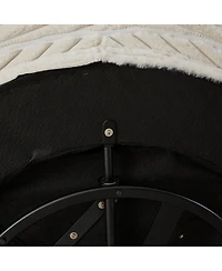 Streamdale Furniture Streamdale 55" Corduroy Foam Swivel Chair, Modern Sleeper