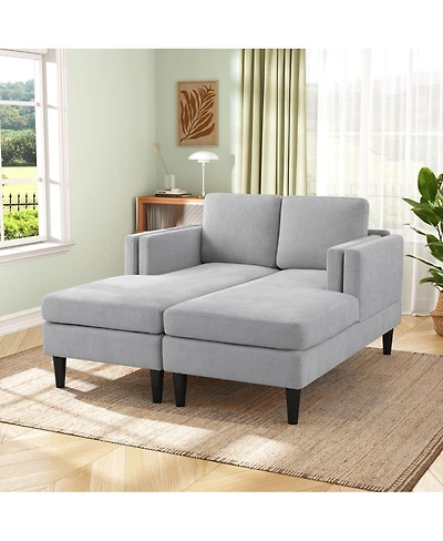 Streamdale Furniture Modern Chaise Lounge Sofa Bed 53.5" Upholstered Sofa Couch