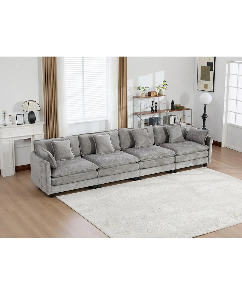 Streamdale Furniture Cloud Couch: Skin-friendly Chenille, Cloud-like Comfort, Modular Design