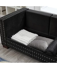 Streamdale Furniture Modern Velvet Sofa 2+3 Seater