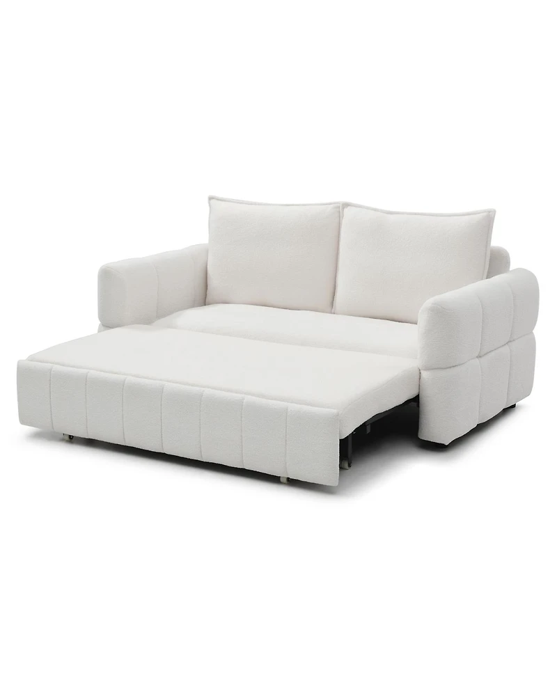 Streamdale Furniture Sleeper Sofa, Sofa Bed - 3-in-1 Pull Out Couch Bed with Teddy Chaise