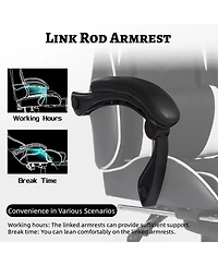 Streamdale Furniture Homall Ergonomic Gaming Chair with Headrest and Lumbar Pillow