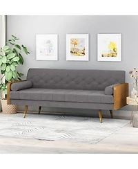 Streamdale Furniture Aidan Mid Century Modern Tufted Fabric Sofa