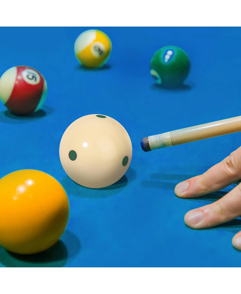 Gse Games & Sports Expert 2 1/4-Inch 6 Green Dot & 6 Red Dot Training Cue Ball, Aaa-Grade Pro Cup Billiard Cue Ball