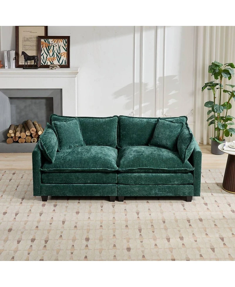 Streamdale Furniture Cloud Couch: Skin-Friendly Chenille, Cloud-Like Comfort, Modular Design