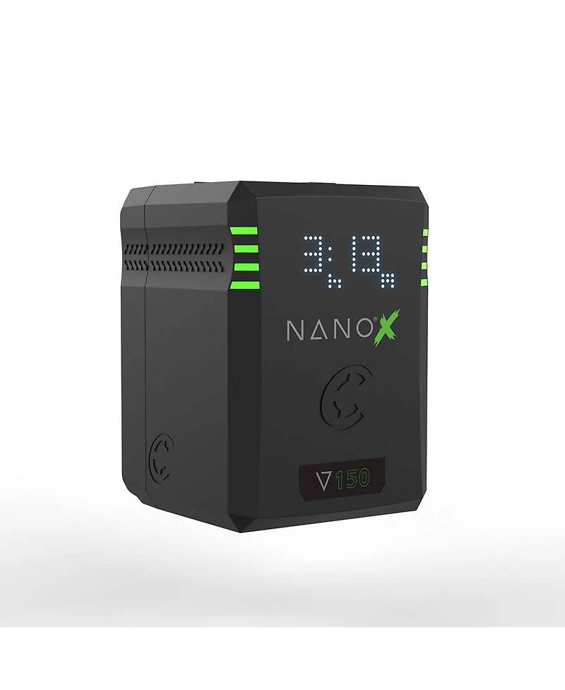 Core Swx Nanox Micro 150 150Wh 14.8V V-Mount Smart Battery, 2-Pack, Bundle with Gpm-X2S Mini Dual Travel Battery Charger