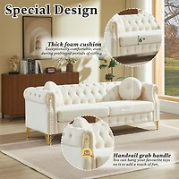 Streamdale Furniture Customizable Armrest Sofa with Velvet Fabric