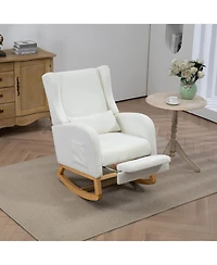 Streamdale Furniture Modern Rocking Chair with Footrest