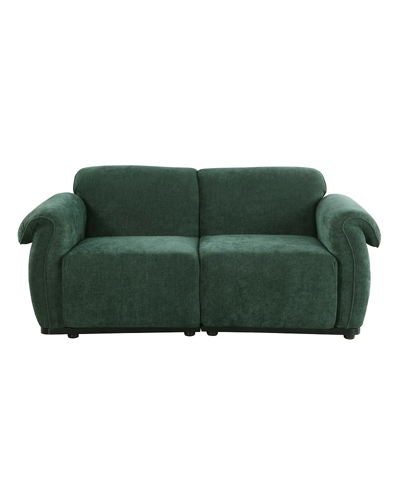 Streamdale Furniture 68.5" Modular Chenille Sofa with Iron Frame - Living Room/Bedroom