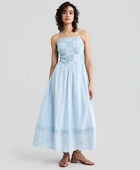 And Now This Women's Cotton Patchwork Top Maxi Dress, Macy's Exclusive