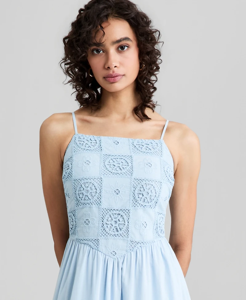 And Now This Women's Cotton Patchwork Top Maxi Dress, Macy's Exclusive