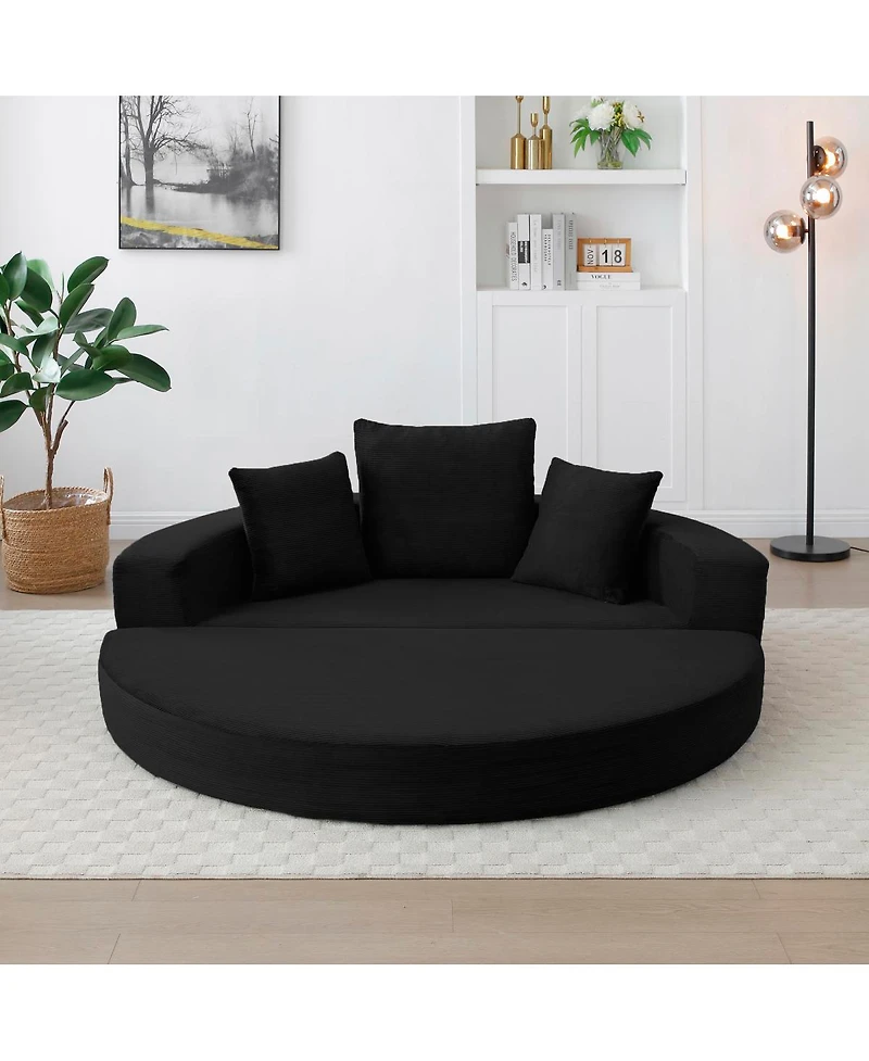 Streamdale Furniture Convertible Sofa Couch Bed, Multi-functional, Adjustable Futon for Apartment