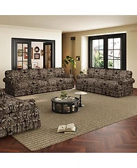 Streamdale Furniture Luxuriously Comfortable 3&4-Seater Cloud Couch, Oxford Fabric Sofa