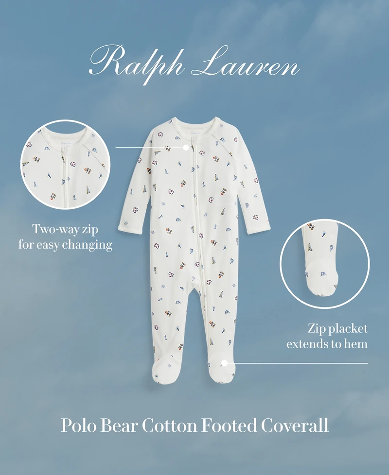 Polo Ralph Lauren Baby Boys' Nautical-Inspired Print Footed Coverall