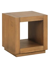 Furniture of America Gryel 20" Bottom Shelf Square End Table
