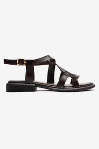 Forever & Always Shoes Womens Laveda Leather Strap Sandal