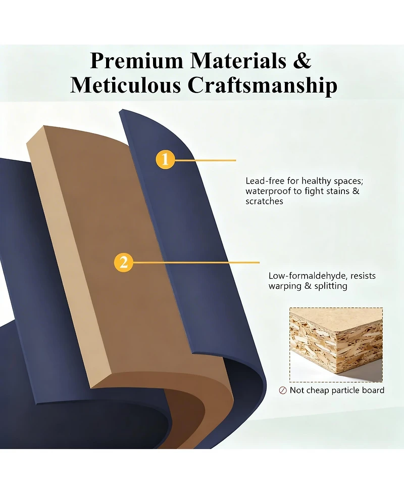 Yigii 72" Freestanding Kitchen Pantry Cabinet Glass Door Adjustable Shelves