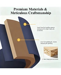 Yigii 72" Freestanding Kitchen Pantry Cabinet Glass Door Adjustable Shelves