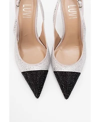 Prologue Shoes London Embellished Pointed Toe Pump (Women)