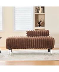 Streamdale Furniture 49.6" Mini Loveseat - Small Sofa/Bench - Adjustable Back