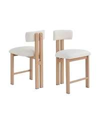 Streamdale Furniture 26.5" Round Stools - Low Back, Upholstered Seat