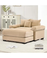 Streamdale Furniture Streamdale Oversized Cloud Modular Sectional Couch, Corduroy