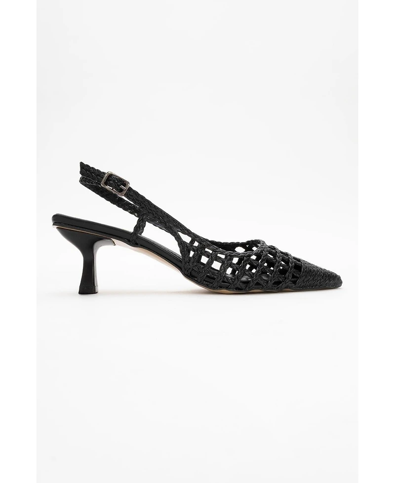 Prologue Shoes Women's Heaven Knitted Pointed Toe Pump