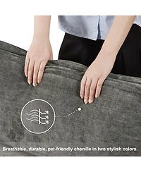 Streamdale Furniture L-shaped sofa with storage, cotton-linen velvet, 3-seater, living room/office