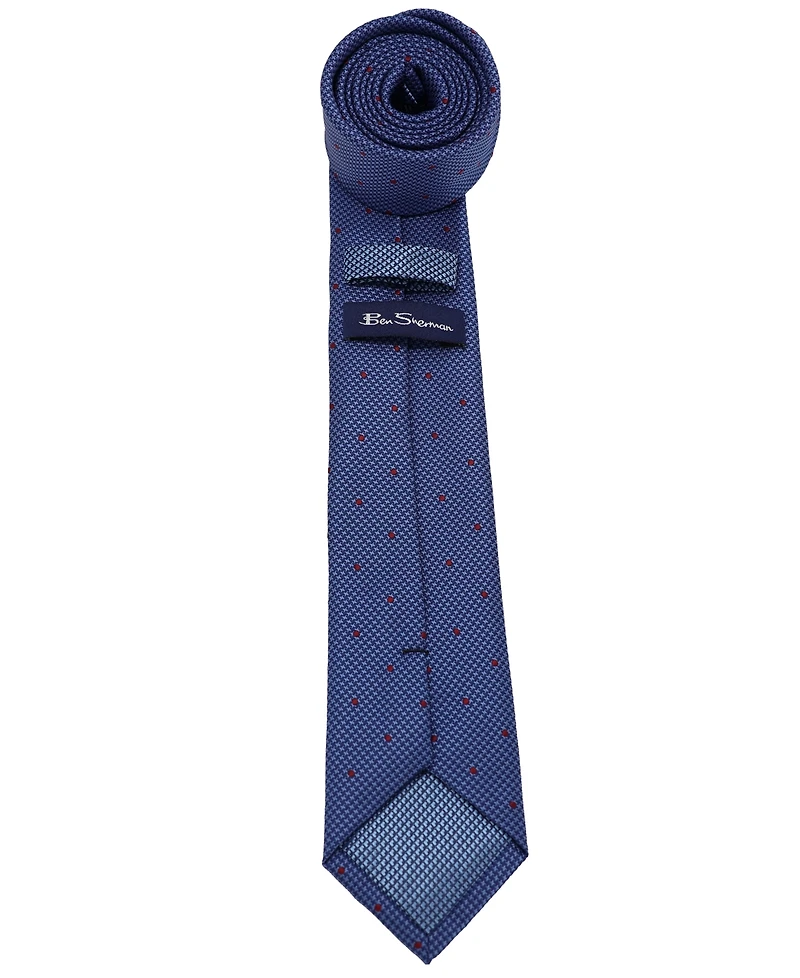 Ben Sherman Men's Dotted Slim Tie